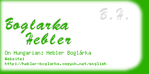 boglarka hebler business card